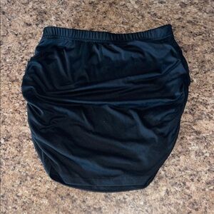 black skirt ribbed both sides